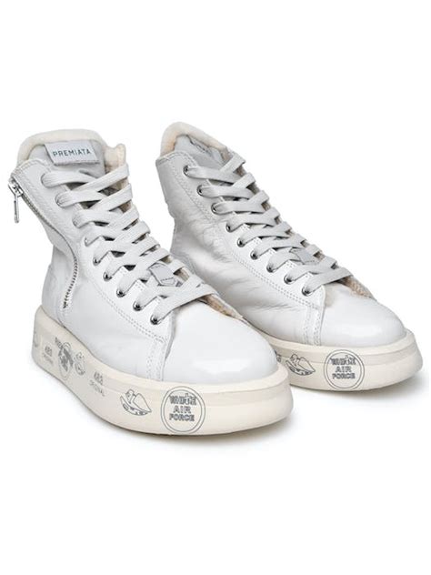 White Naplak Sneakers 